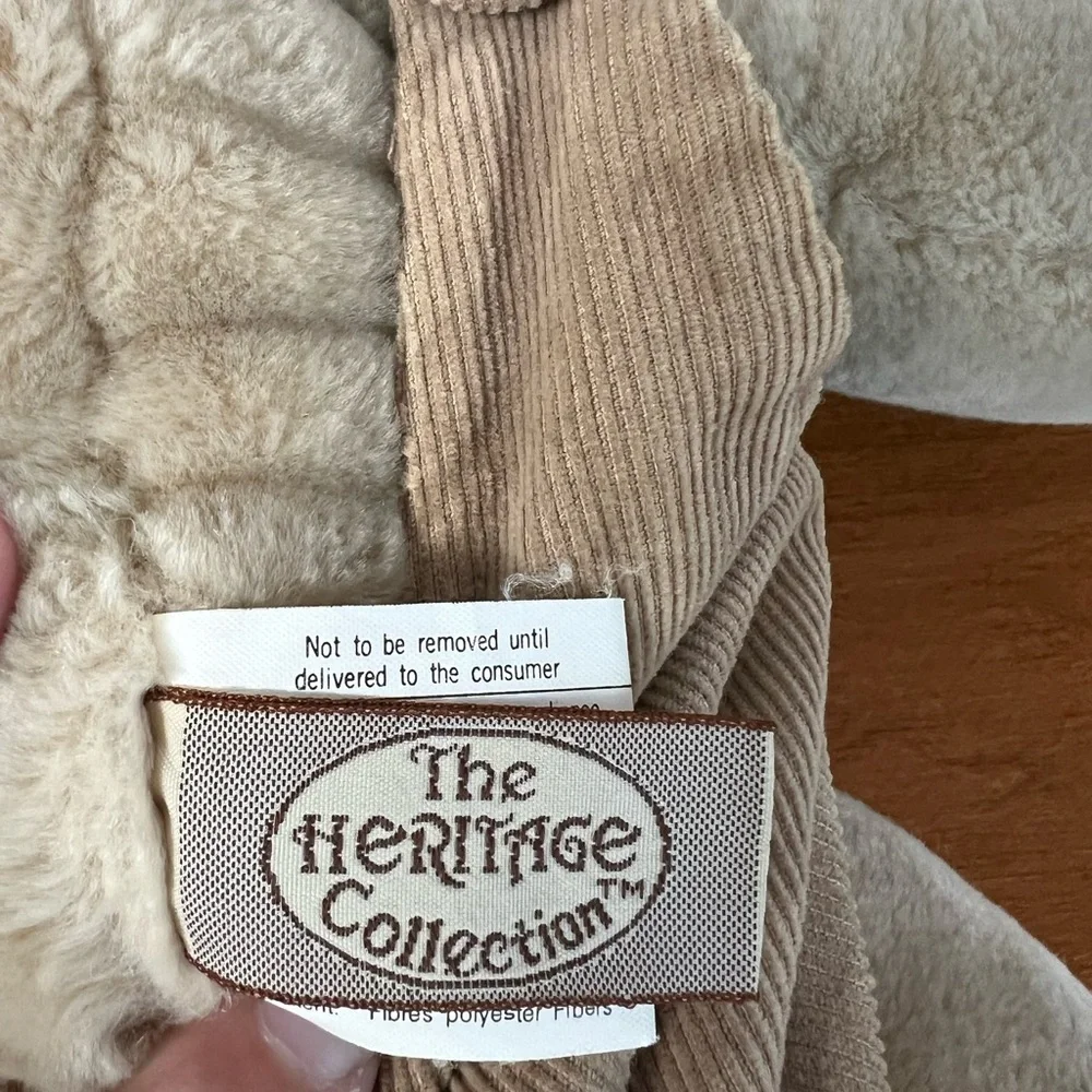 1981 Wrinkles Ganz Bros Boy Dog Puppet Brown Corduroy Overalls Collectible - Picture 5 of 6